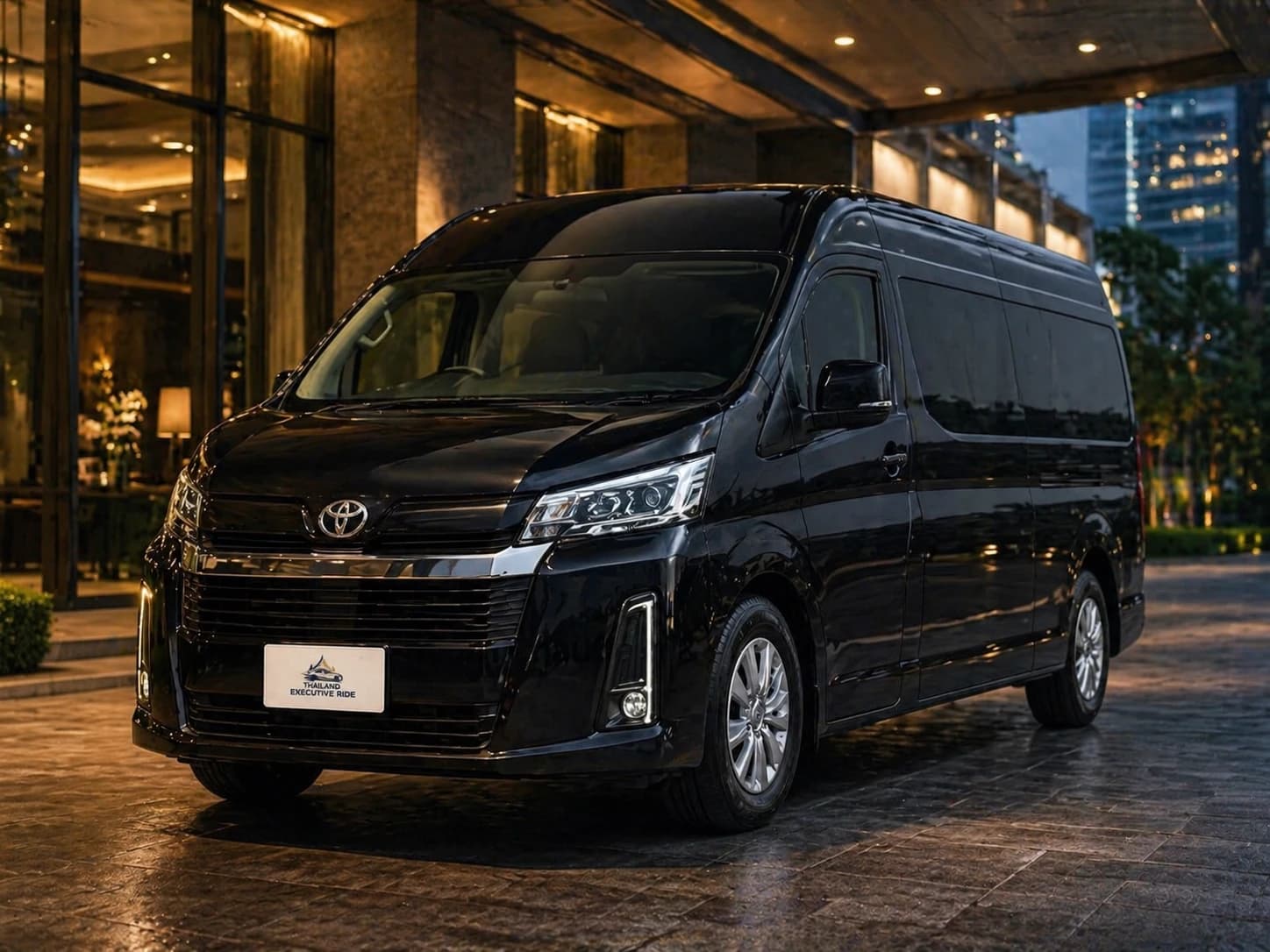 Private van for group travel in Thailand
